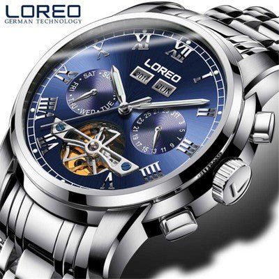 Montre mécanique pour homme LOREO - élégance et précision au poignet - IVOIRART.COM