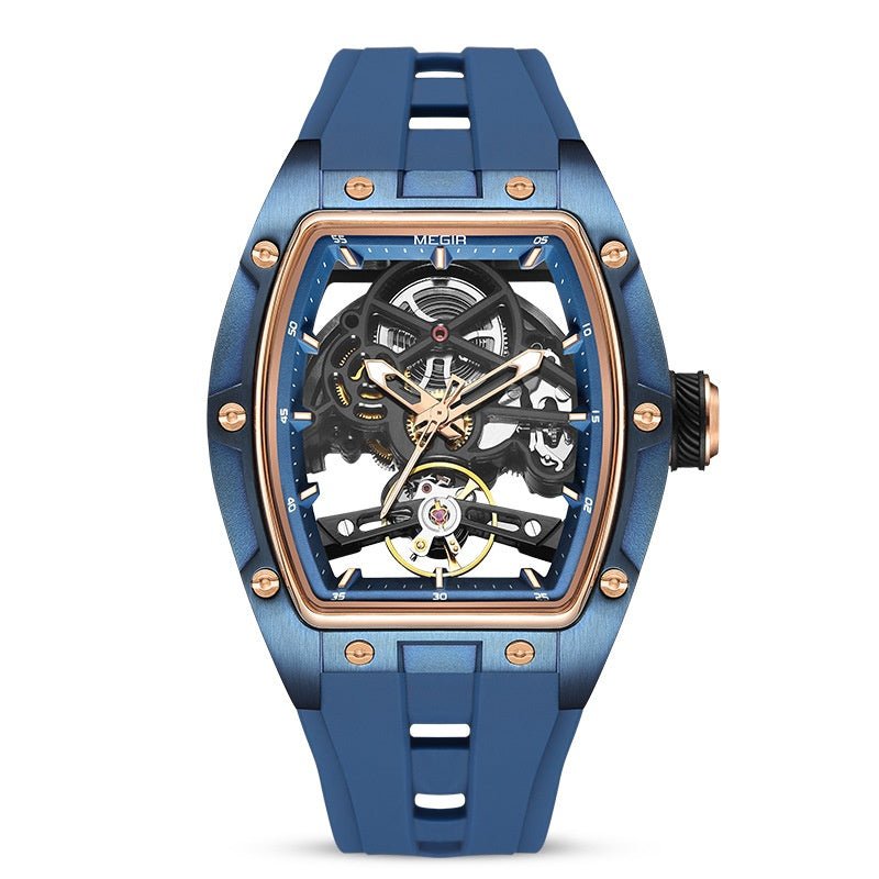 Montre mécanique pour hommes à cadran ajouré – design exclusif sophistiqué - IVOIRART.COM