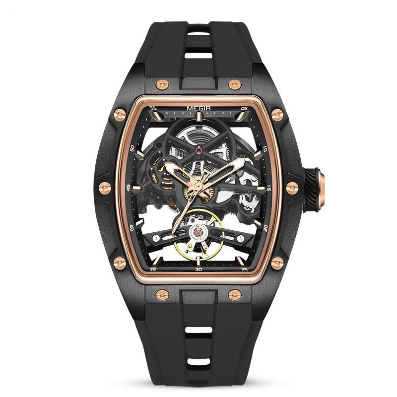 Montre mécanique pour hommes à cadran ajouré – design exclusif sophistiqué - IVOIRART.COM