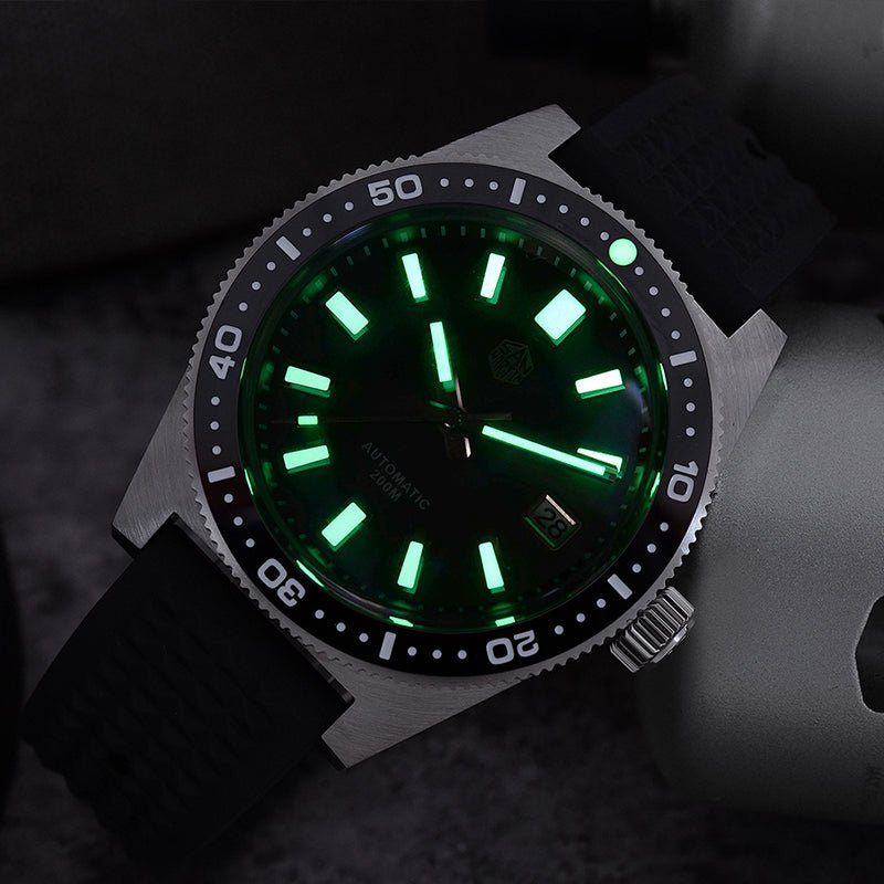 Montre mécanique submersible étanche avec miroir bulle en saphir, 40 mm - IVOIRART.COM
