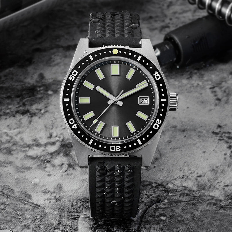 Montre mécanique submersible étanche avec miroir bulle en saphir, 40 mm - IVOIRART.COM