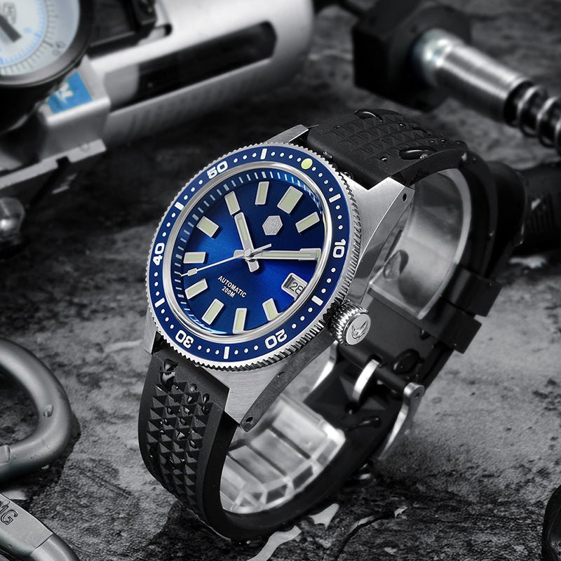 Montre mécanique submersible étanche avec miroir bulle en saphir, 40 mm - IVOIRART.COM