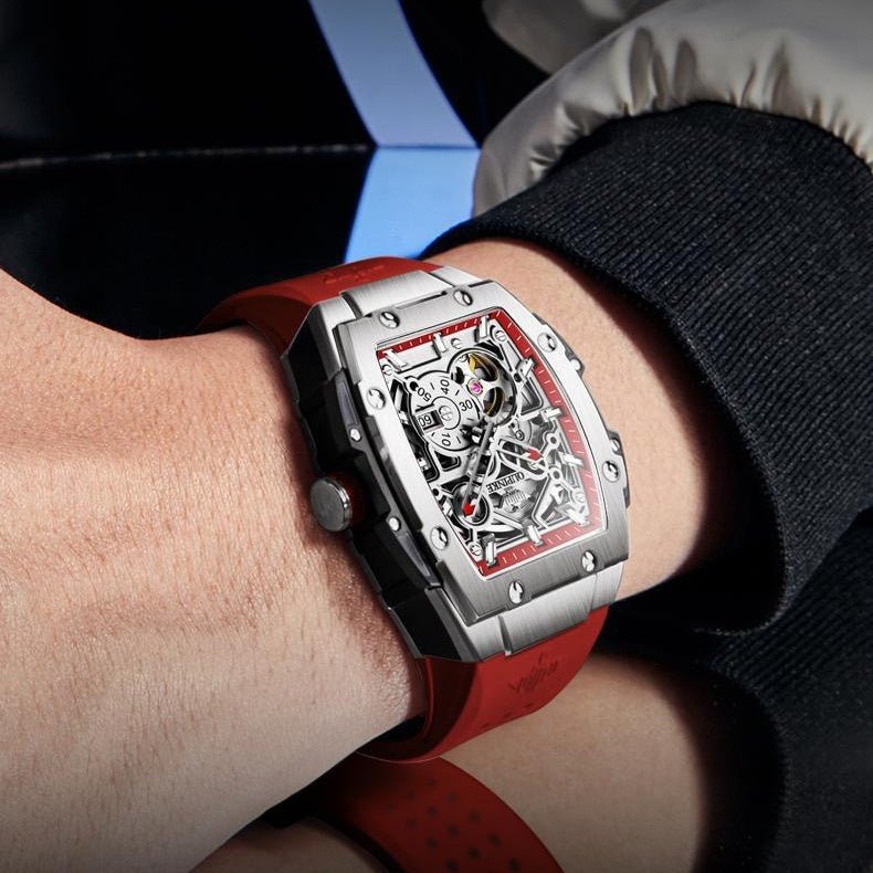 Montre mécanique suisse tendance pour homme au design dominant et polyvalent - IVOIRART.COM