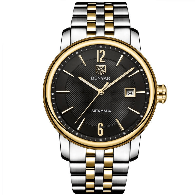 Montre mécanique tendance mode homme modèle 5144 à rayures élégantes - IVOIRART.COM