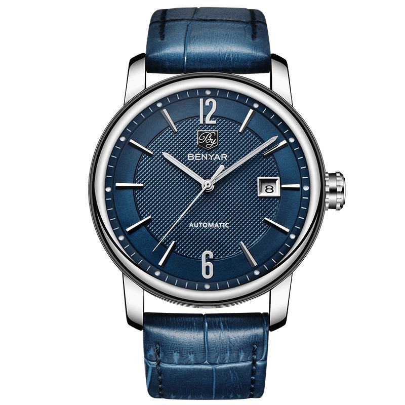 Montre mécanique tendance mode homme modèle 5144 à rayures élégantes - IVOIRART.COM