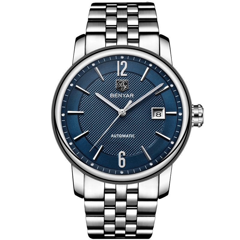 Montre mécanique tendance mode homme modèle 5144 à rayures élégantes - IVOIRART.COM