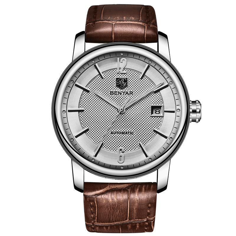 Montre mécanique tendance mode homme modèle 5144 à rayures élégantes - IVOIRART.COM