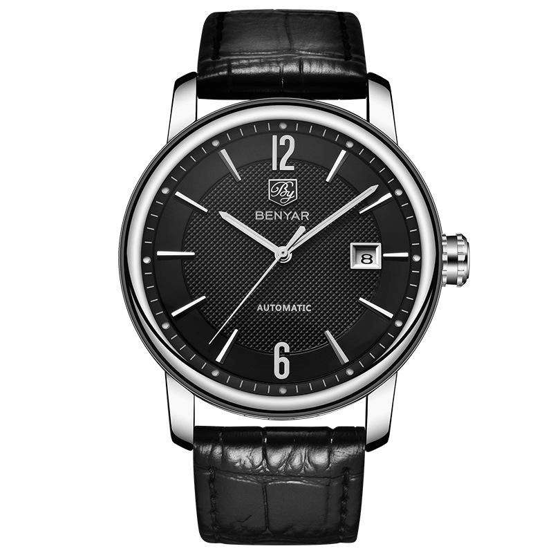 Montre mécanique tendance mode homme modèle 5144 à rayures élégantes - IVOIRART.COM