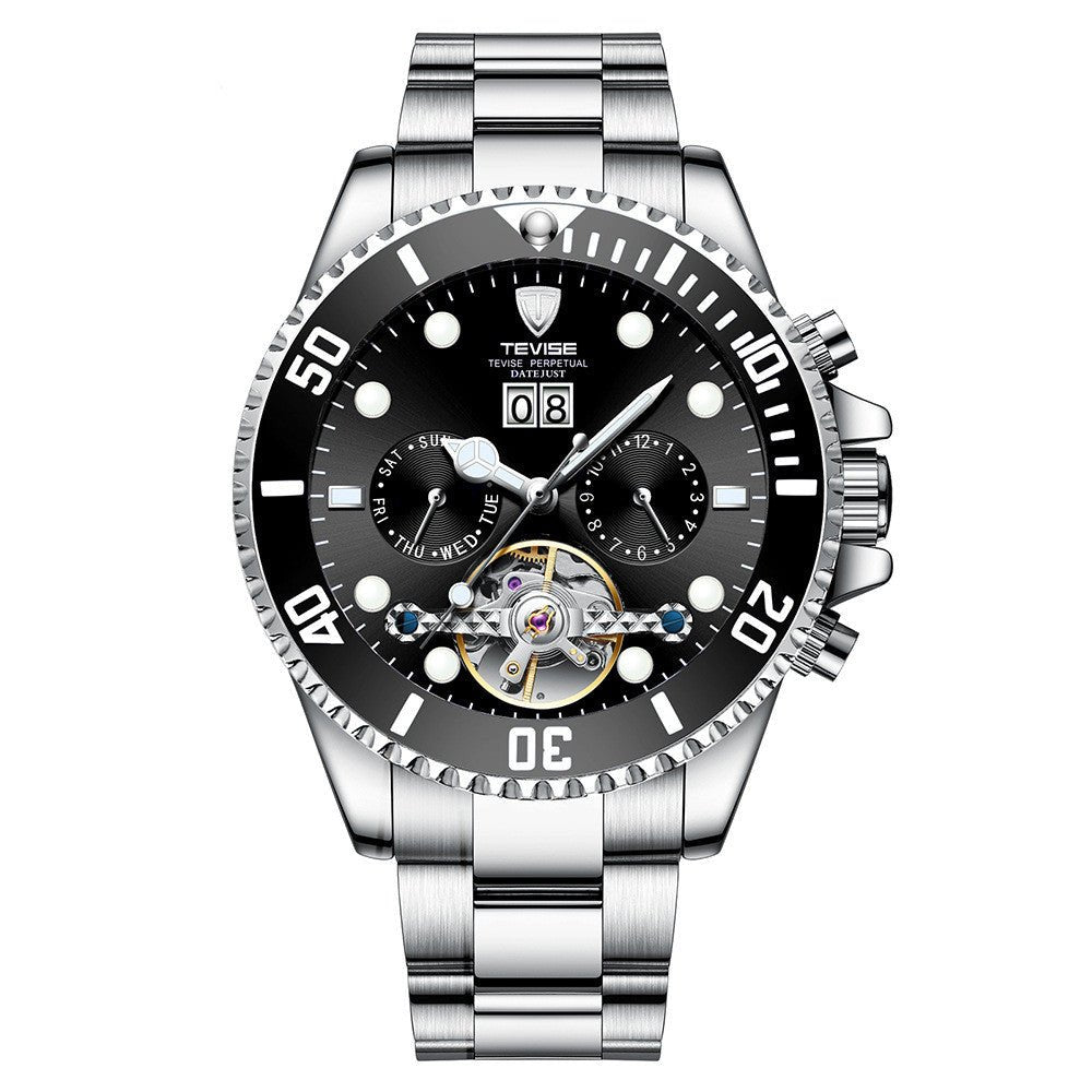 Montre mécanique Tourbillon Homme Water Ghost, élégance et précision aquatique - IVOIRART.COM