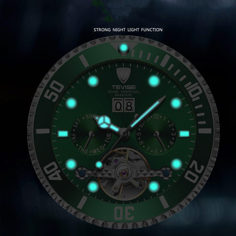 Montre mécanique Tourbillon Homme Water Ghost, élégance et précision aquatique - IVOIRART.COM