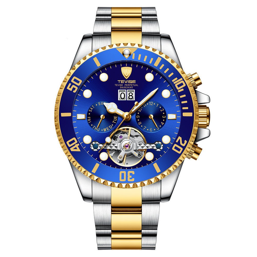 Montre mécanique Tourbillon Homme Water Ghost, élégance et précision aquatique - IVOIRART.COM