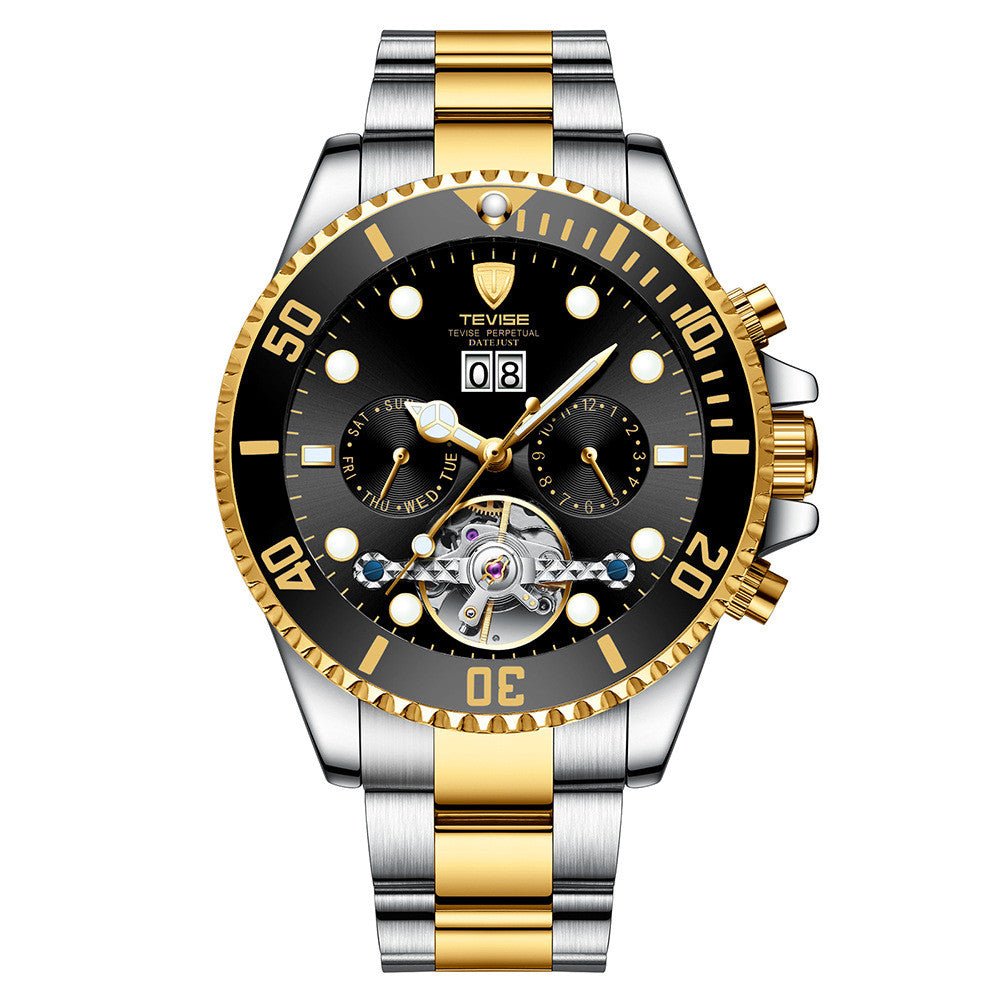 Montre mécanique Tourbillon Homme Water Ghost, élégance et précision aquatique - IVOIRART.COM
