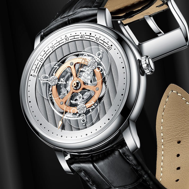 Montre Petite Homme Automatique Mécanique Creuse Élégante et Résistante - IVOIRART.COM
