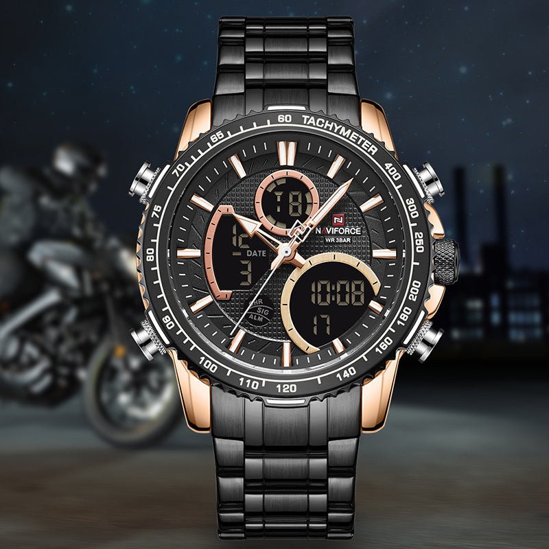 Montre quartz multifonction pour homme style affaires, électronique, étanche - IVOIRART.COM