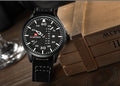 Montre Sport Homme NAVIFORCE de Luxe, Quartz avec Date, Bracelet Cuir Militaire - IVOIRART.COM