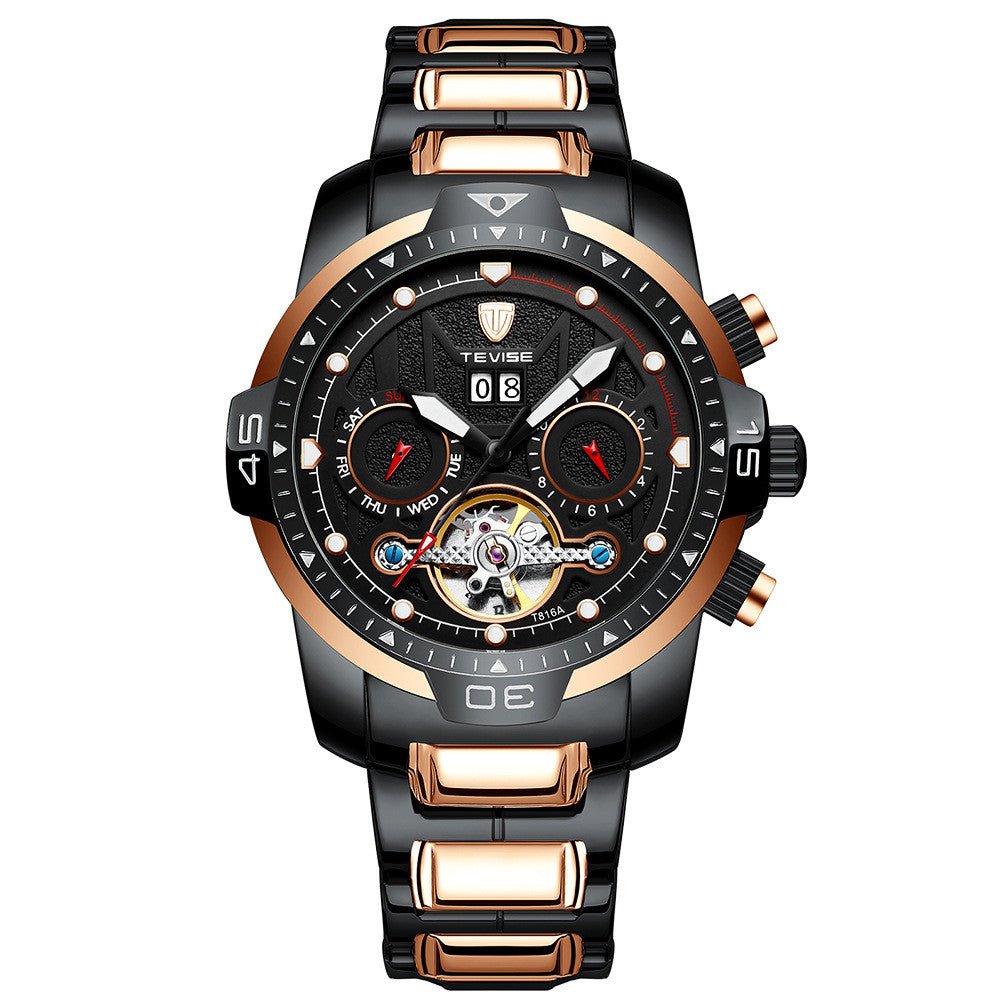 Montre W Homme Entièrement Mécanique Étanche 30M Résistante et Élégante - IVOIRART.COM