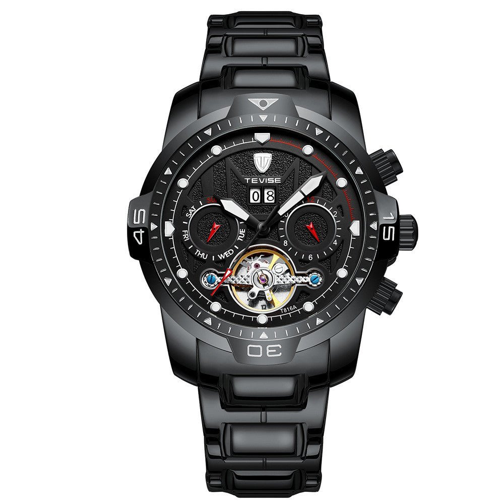 Montre W Homme Entièrement Mécanique Étanche 30M Résistante et Élégante - IVOIRART.COM