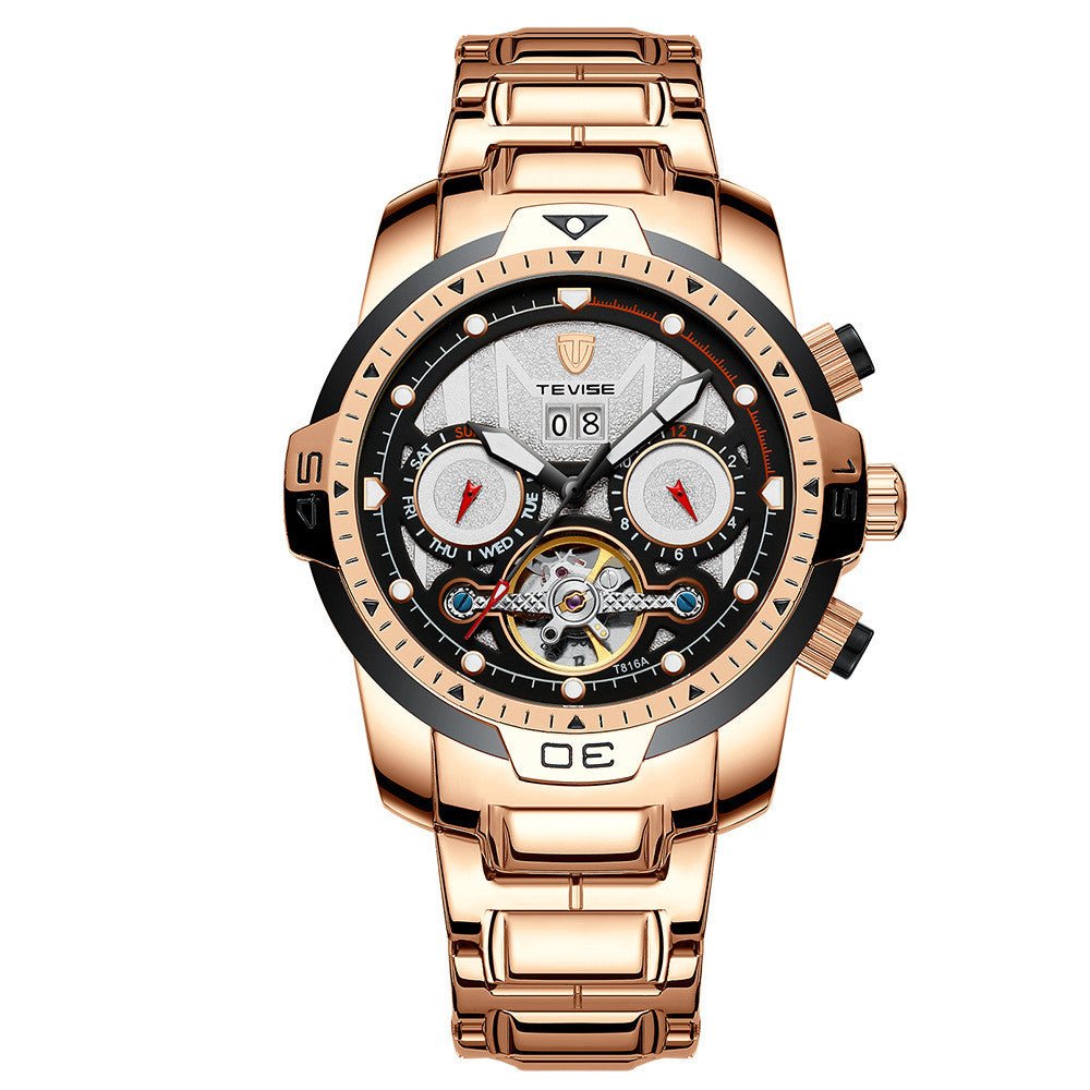 Montre W Homme Entièrement Mécanique Étanche 30M Résistante et Élégante - IVOIRART.COM