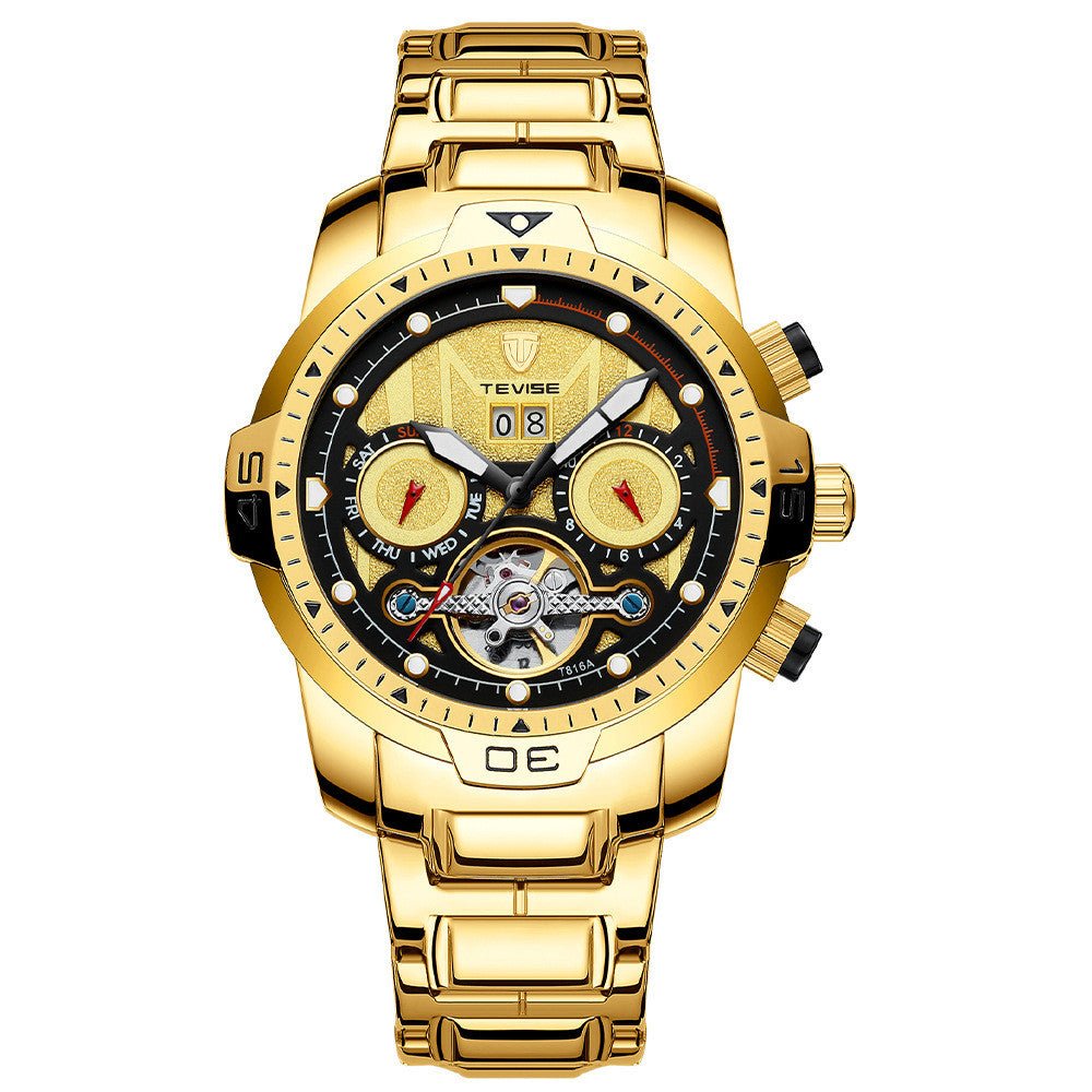 Montre W Homme Entièrement Mécanique Étanche 30M Résistante et Élégante - IVOIRART.COM