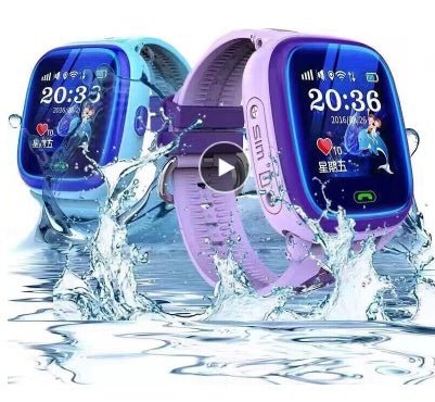 Montres intelligentes étanches enfants DF25 avec écran tactile, appel secours, surveillance à distance et localisation - IVOIRART.COM