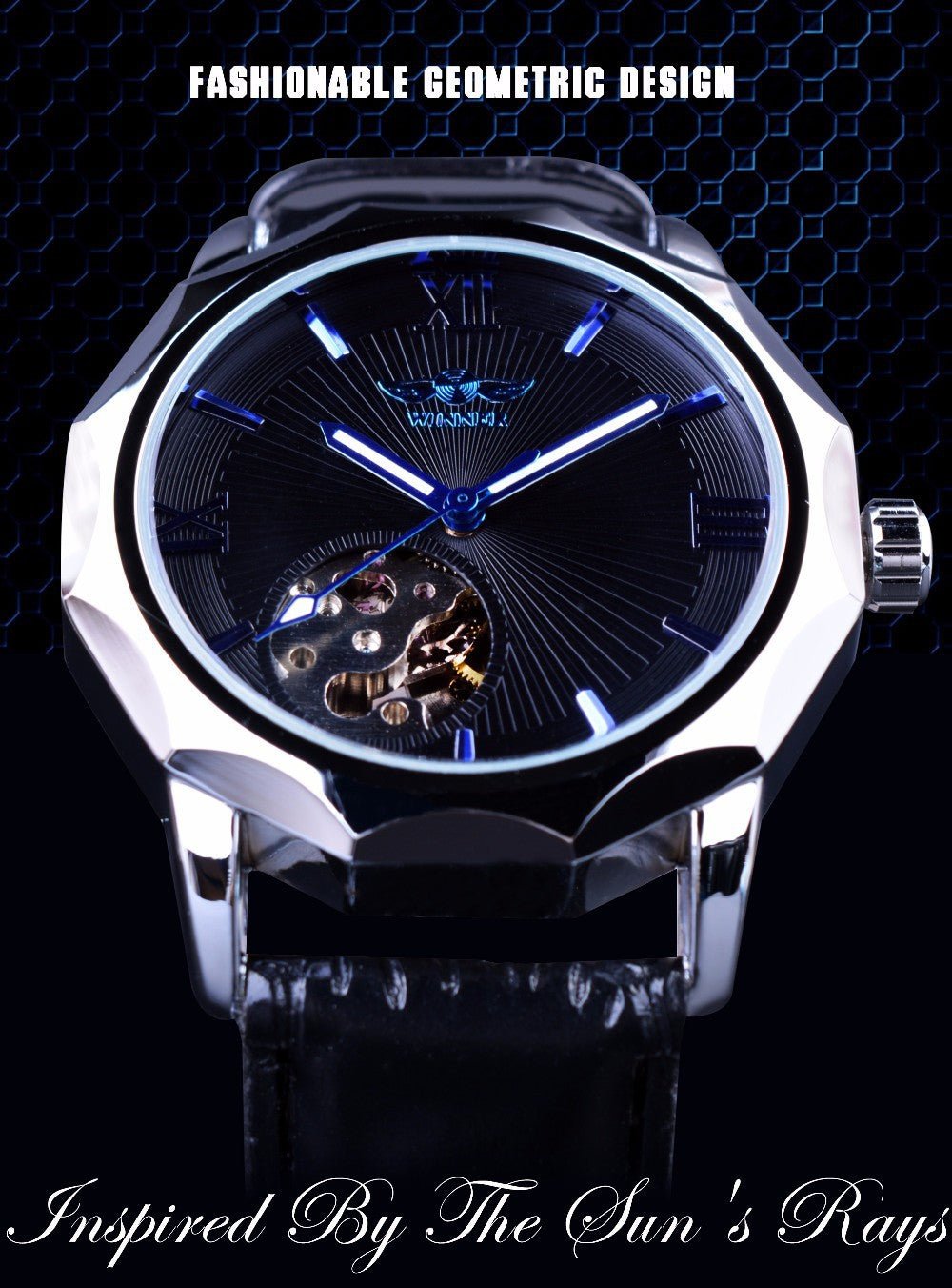 Montres mécaniques authentiques WINNER pour hommes, fabriquées en usine, style affaires - IVOIRART.COM