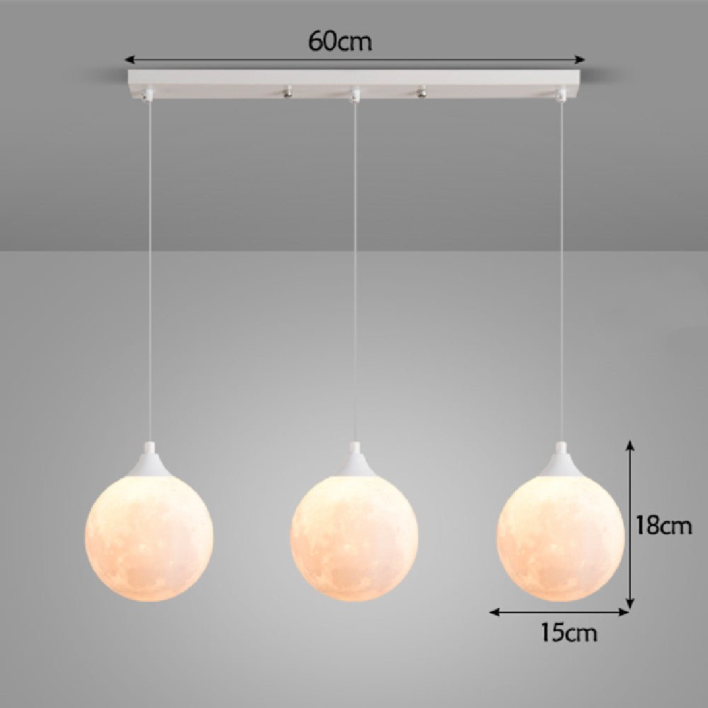 Moon Lamp Nordic Light Luxury Dining Room Table Bar Restaurant - IVOIRART.COM