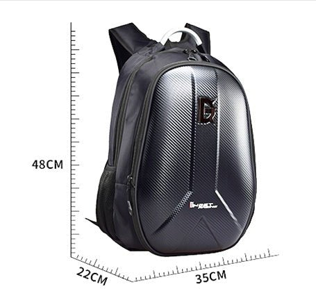 Motorcycle Backpack Helmet Bag Riding Backpack Knight Motorcycle Bag Computer Bag Men'S Hard Shell Carbon Fiber Waterproof Reflective - IVOIRART.COM