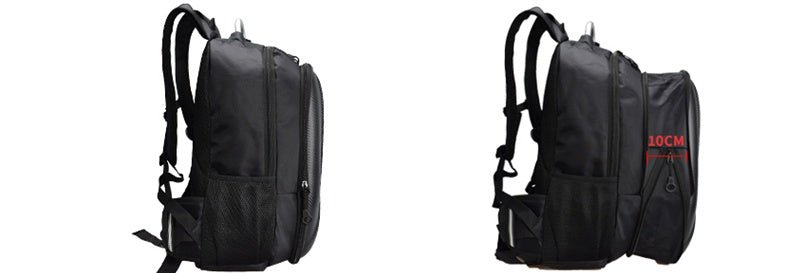 Motorcycle Backpack Helmet Bag Riding Backpack Knight Motorcycle Bag Computer Bag Men'S Hard Shell Carbon Fiber Waterproof Reflective - IVOIRART.COM