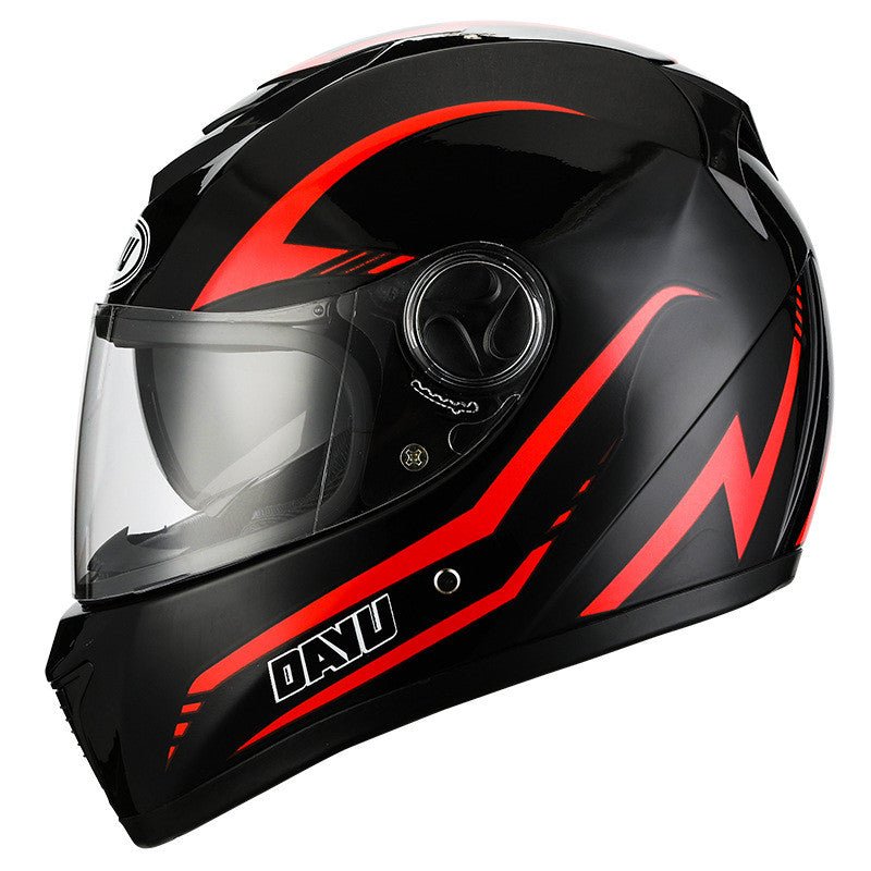 Motorcycle Electric Bicycle Helmet Safety Double Lens - IVOIRART.COM