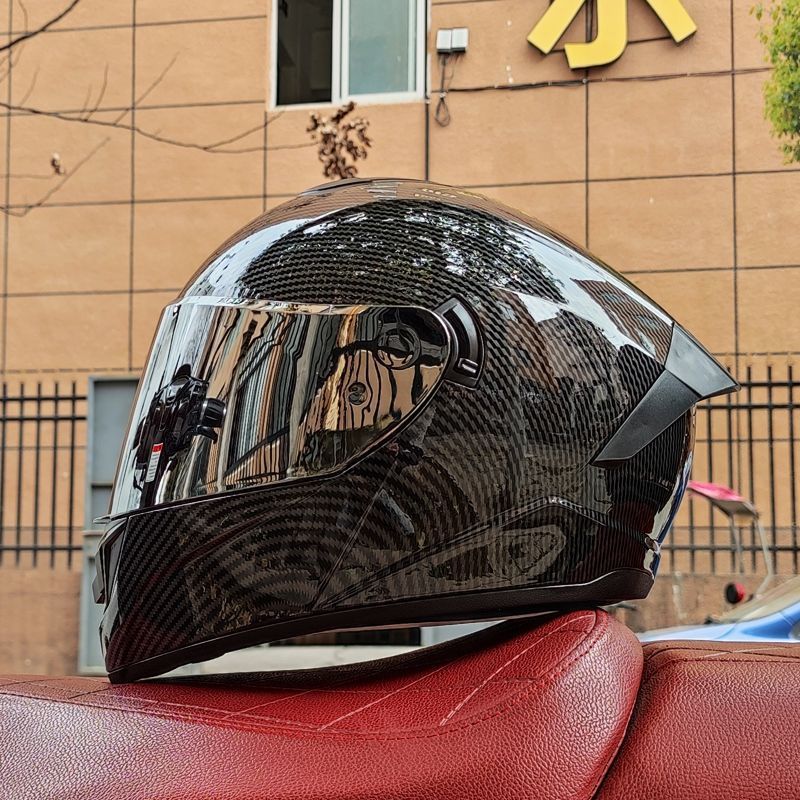 Motorcycle Helmet Men's Bluetooth Warm Full Face Four Seasons - IVOIRART.COM