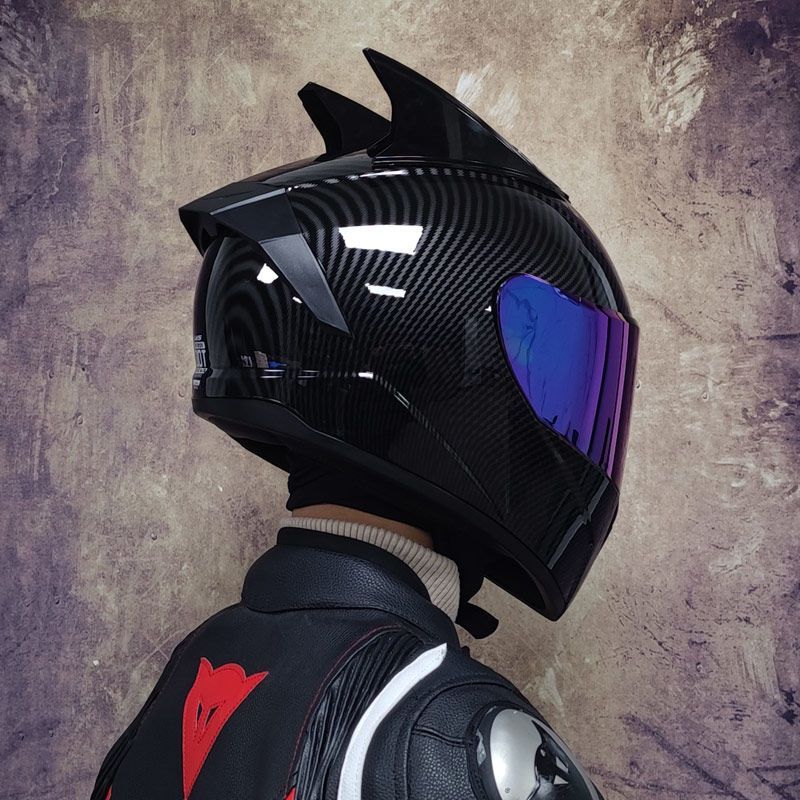 Motorcycle Helmet Men's Bluetooth Warm Full Face Four Seasons - IVOIRART.COM