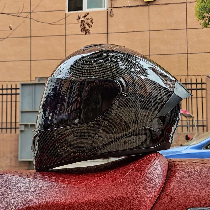 Motorcycle Helmet Men's Bluetooth Warm Full Face Four Seasons - IVOIRART.COM