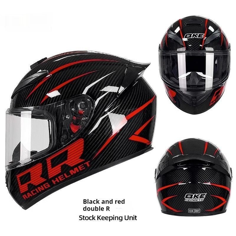 Motorcycle Helmet Men's Bluetooth Warm Full Face Four Seasons - IVOIRART.COM