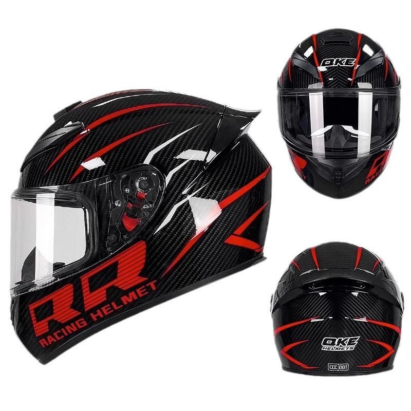 Motorcycle Helmet Men's Bluetooth Warm Full Face Four Seasons - IVOIRART.COM
