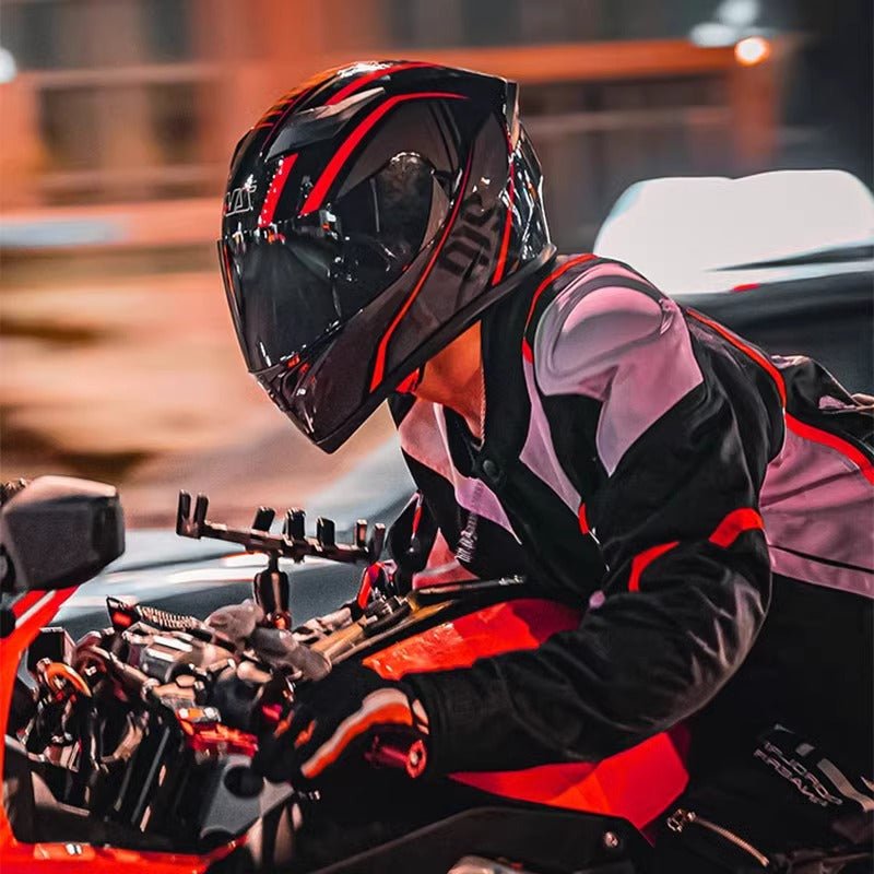 Motorcycle Helmet Mens Retro Chopper Aish Full-Cover Cool Electric Bike Safety Helmet - IVOIRART.COM