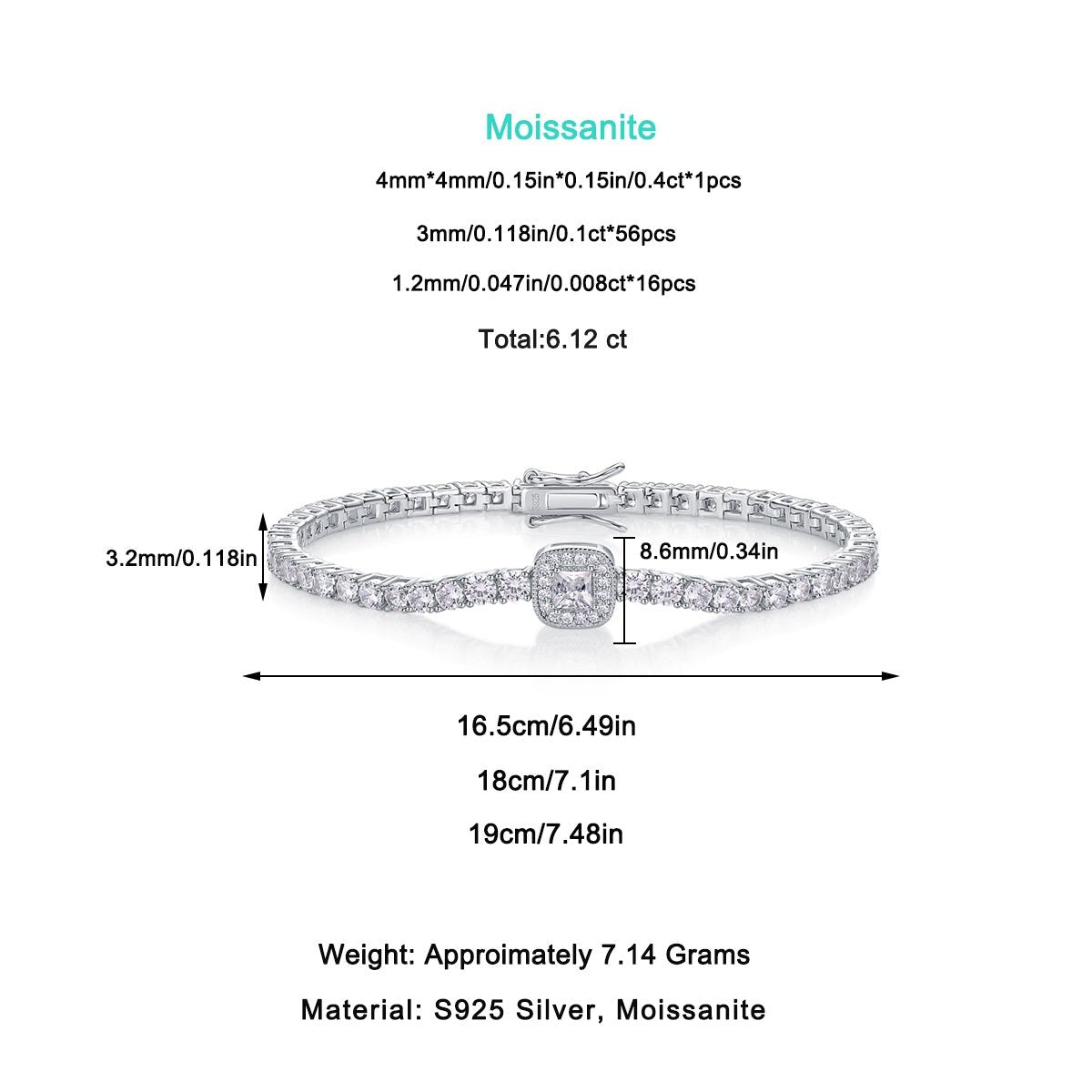 Mozambique Flower Tennis Chain Bracelet - IVOIRART.COM