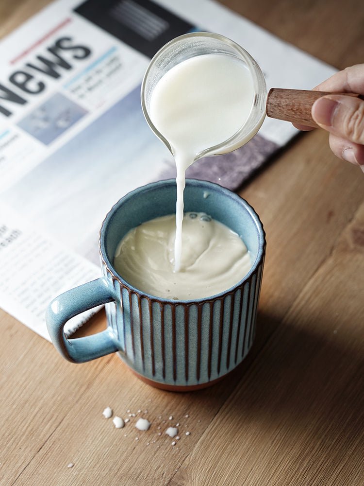 Mug Creative Ceramic Retro Striped Cup - IVOIRART.COM