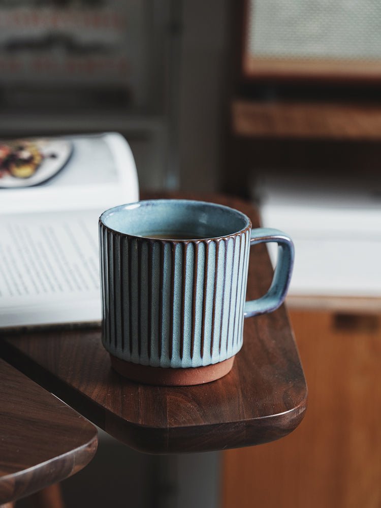 Mug Creative Ceramic Retro Striped Cup - IVOIRART.COM