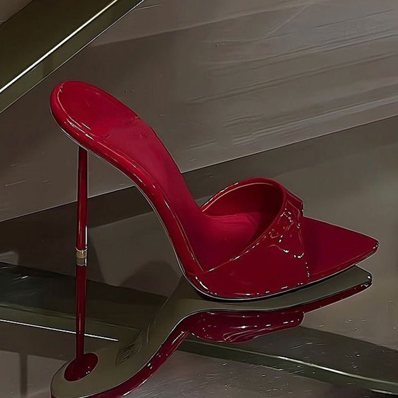Mules Élégantes à Talons Aiguilles Pointus Style Minimaliste Européen et Américain Séduisant - IVOIRART.COM