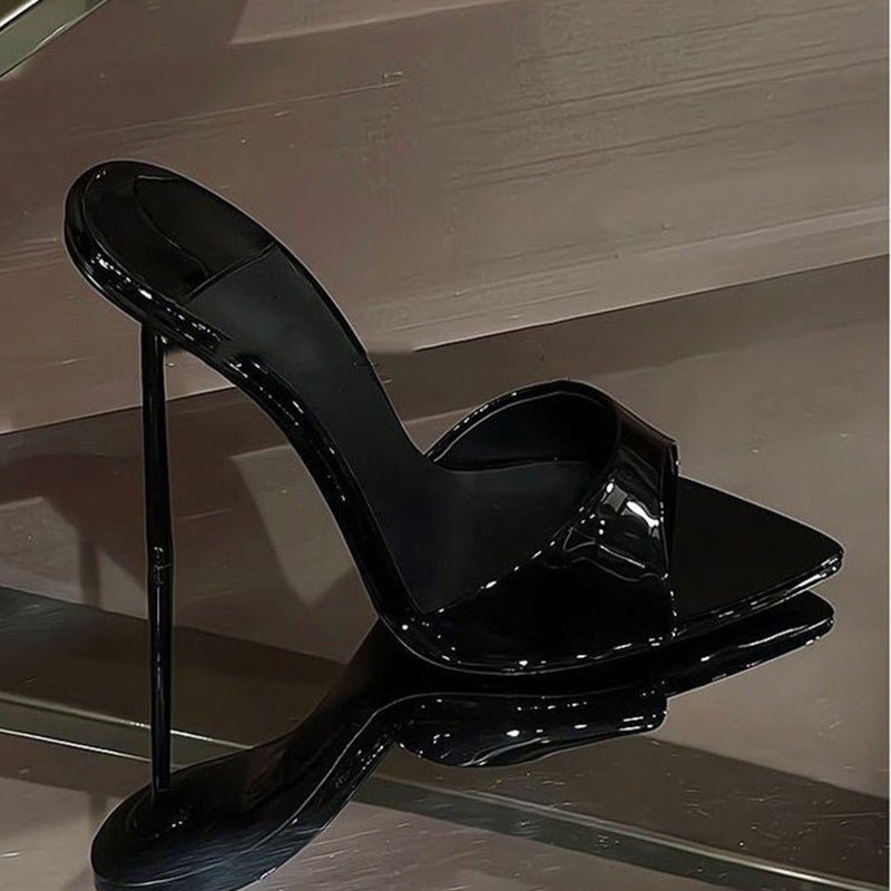 Mules Élégantes à Talons Aiguilles Pointus Style Minimaliste Européen et Américain Séduisant - IVOIRART.COM
