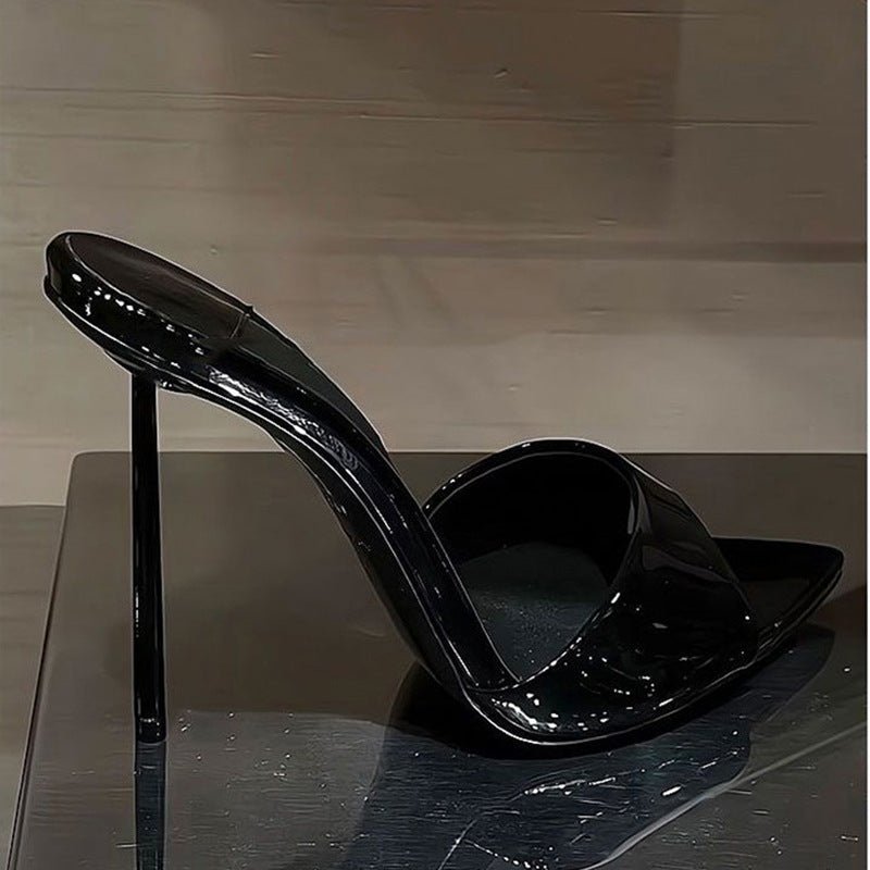 Mules Élégantes à Talons Aiguilles Pointus Style Minimaliste Européen et Américain Séduisant - IVOIRART.COM