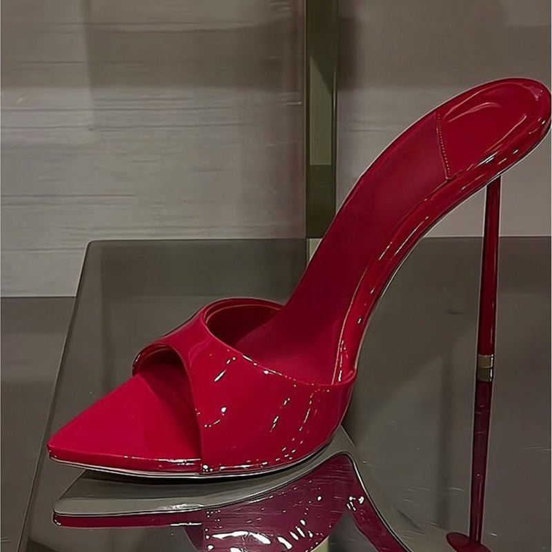 Mules Élégantes à Talons Aiguilles Pointus Style Minimaliste Européen et Américain Séduisant - IVOIRART.COM