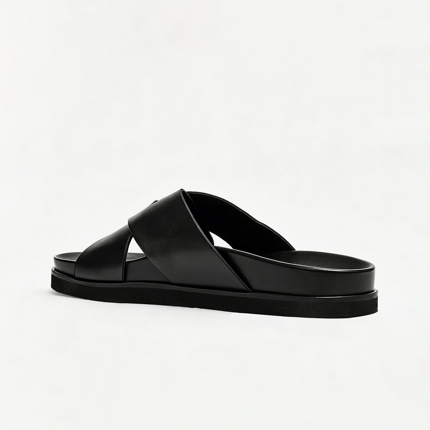 Mules homme été respirantes style croisé bout ouvert daim cuir semelle EVA 38-44 - IVOIRART.COM