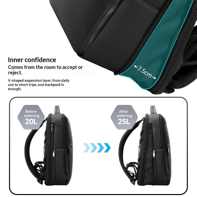 Multi-functional Full-Grain Leather Load-Relief Backpack - IVOIRART.COM