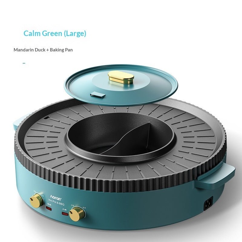 Multi-functional Hot Pot And Grill Combo Electric Barbecue Grill - IVOIRART.COM