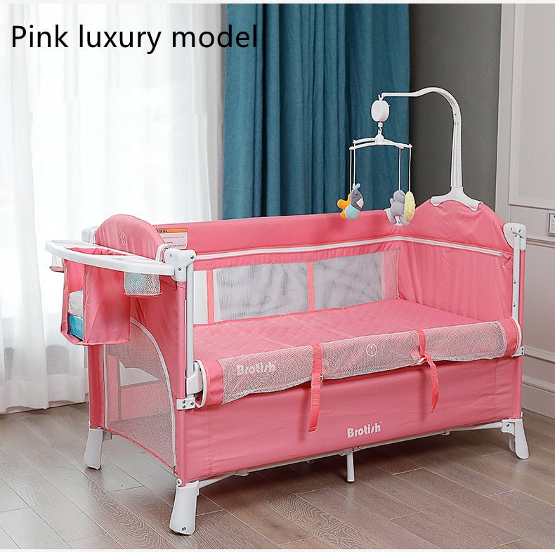 Multifunctional Baby Cot Splicing Large Bed Movable - IVOIRART.COM