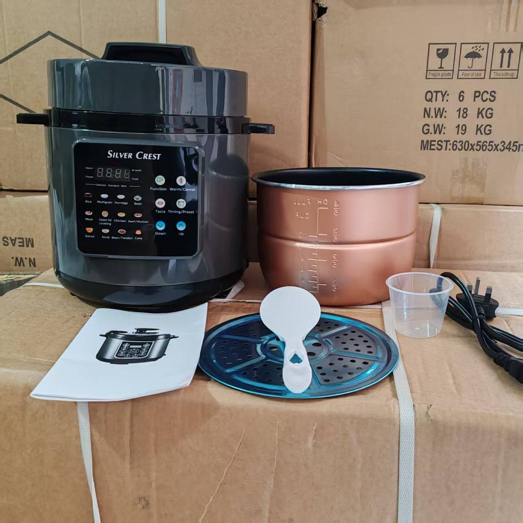 Multifunctional Cooking Stew 6L Automatic Electric Pressure Cooker - IVOIRART.COM