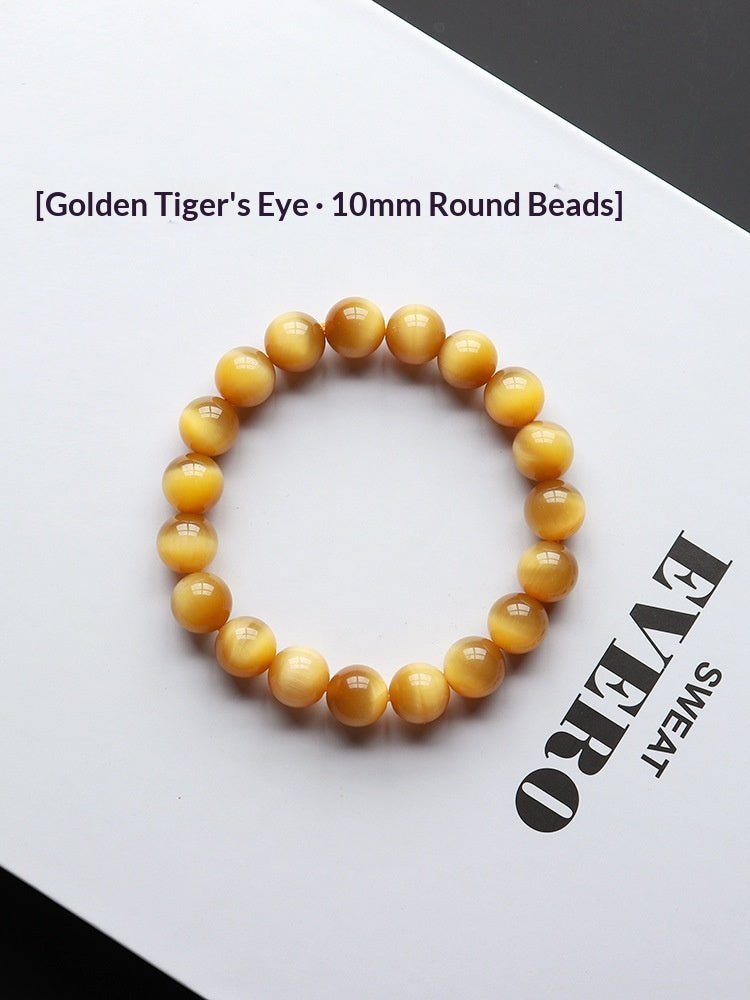 Natural Crystal Golden Tiger Eye Bracelet - IVOIRART.COM