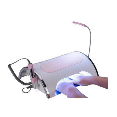 Nettoyeur d'ongles multifonction 35x30x11 cm avec photothérapie, polissage et chargeur mobile - IVOIRART.COM