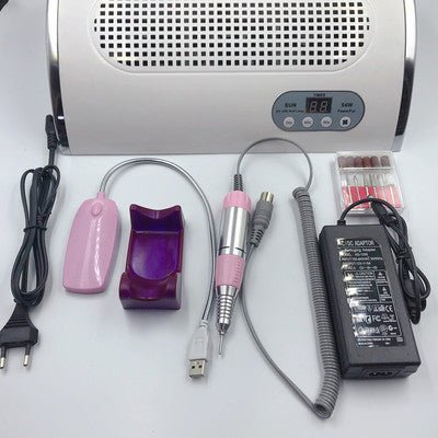 Nettoyeur d'ongles multifonction 35x30x11 cm avec photothérapie, polissage et chargeur mobile - IVOIRART.COM